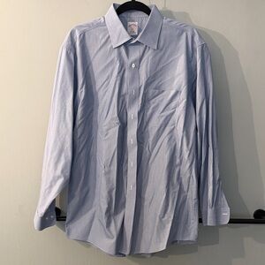 Brooks Brothers Light Blue Men's Dress Shirt - Classic Collar